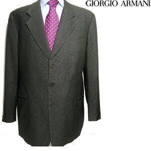 Giorgio Armani 3 Button Charcoal Blazer Sz 46L